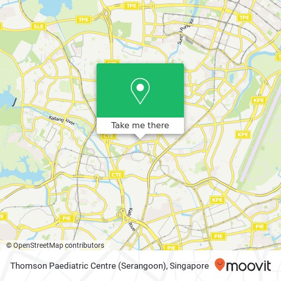 Thomson Paediatric Centre (Serangoon) map