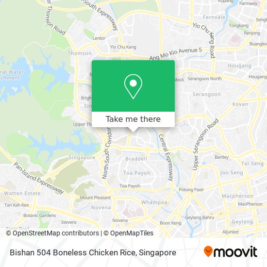 Bishan 504 Boneless Chicken Rice map