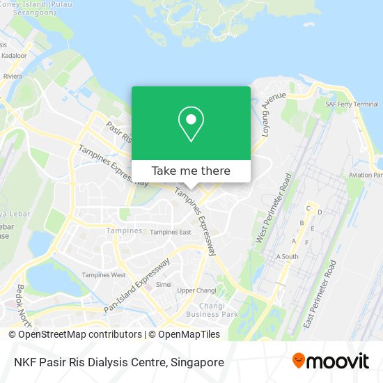 NKF Pasir Ris Dialysis Centre map
