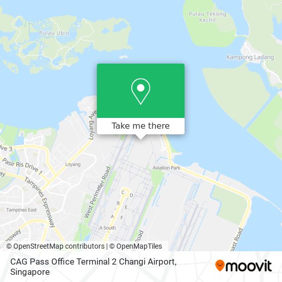 CAG Pass Office Terminal 2 Changi Airport地图