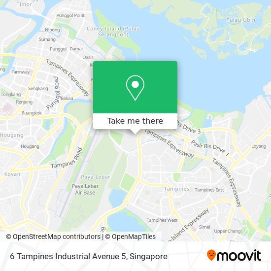 6 Tampines Industrial Avenue 5 map
