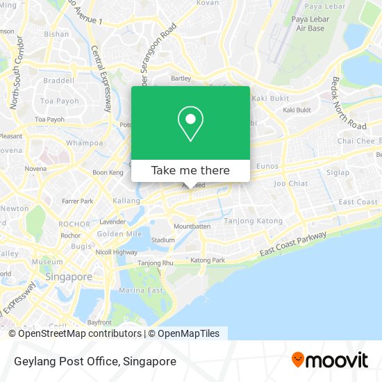 Geylang Post Office map