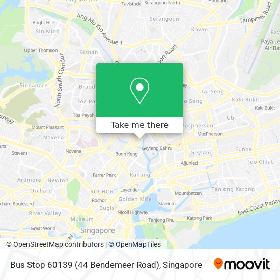 Bus Stop 60139 (44 Bendemeer Road) map