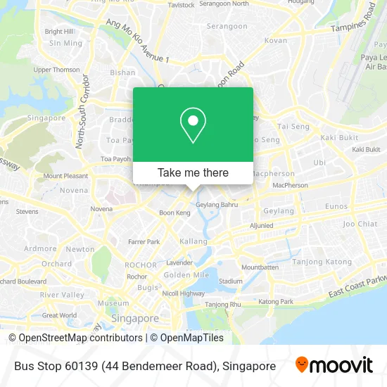 Bus Stop 60139 (44 Bendemeer Road)地图