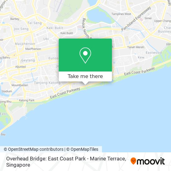 Overhead Bridge: East Coast Park - Marine Terrace地图
