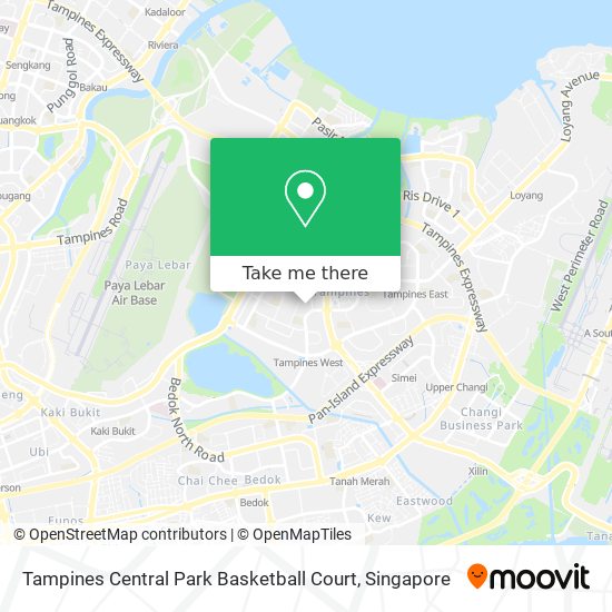 Tampines Central Park Basketball Court map