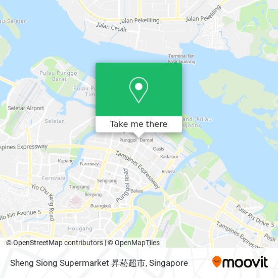 Sheng Siong Supermarket 昇菘超市地图