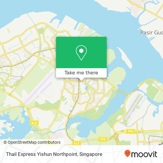 Thail Express Yishun Northpoint map