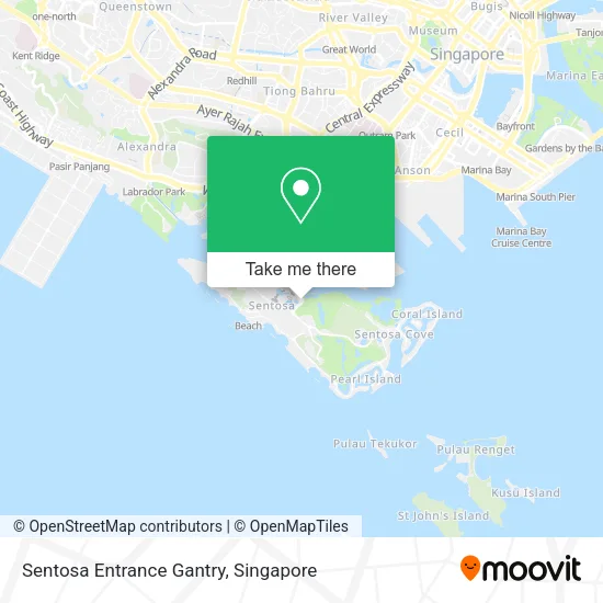 Sentosa Entrance Gantry地图