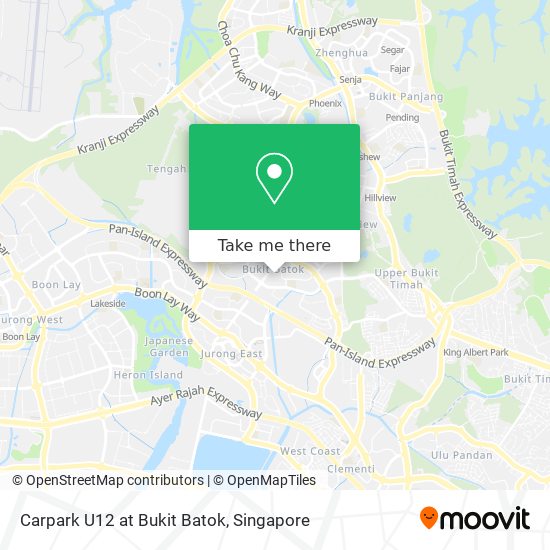 Carpark U12 at Bukit Batok map