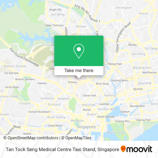 Tan Tock Seng Medical Centre Taxi Stand map