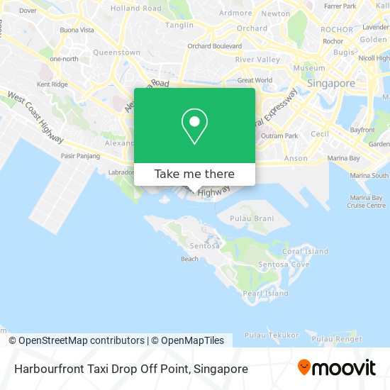 Harbourfront Taxi Drop Off Point map