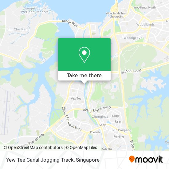 Yew Tee Canal Jogging Track map