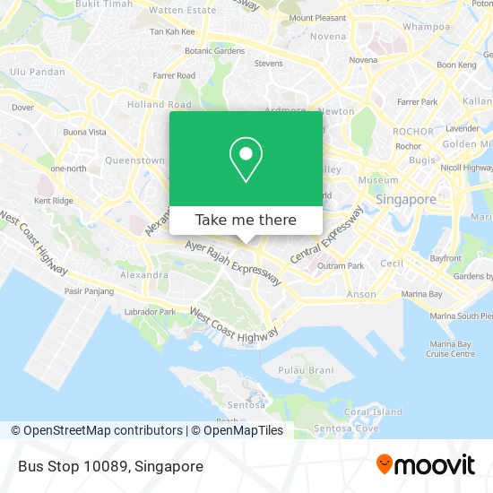 Bus Stop 10089 map