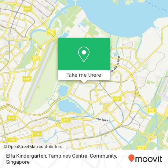 Elfa Kindergarten, Tampines Central Community map