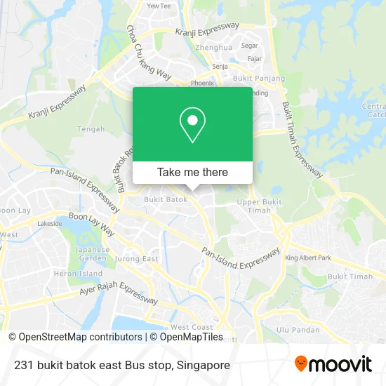 231 bukit batok east Bus stop地图