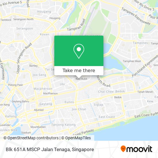 Blk 651A MSCP Jalan Tenaga map