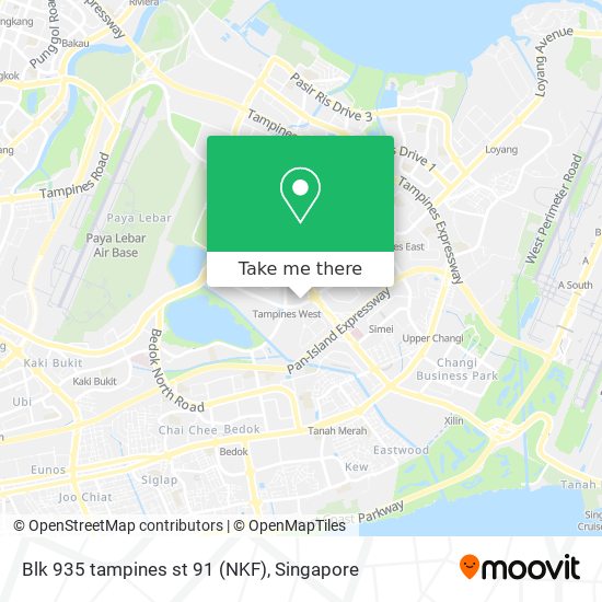 Blk 935 tampines st 91 (NKF) map