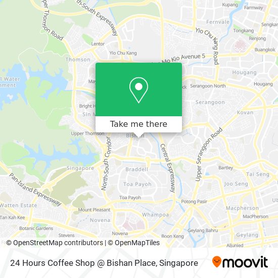 24 Hours Coffee Shop @ Bishan Place map