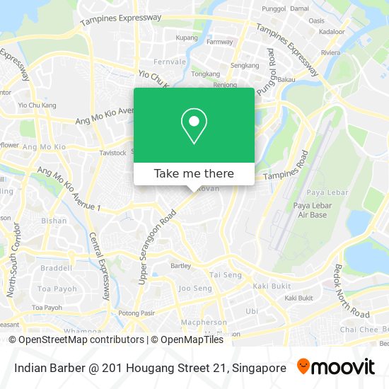 Indian Barber @ 201 Hougang Street 21 map