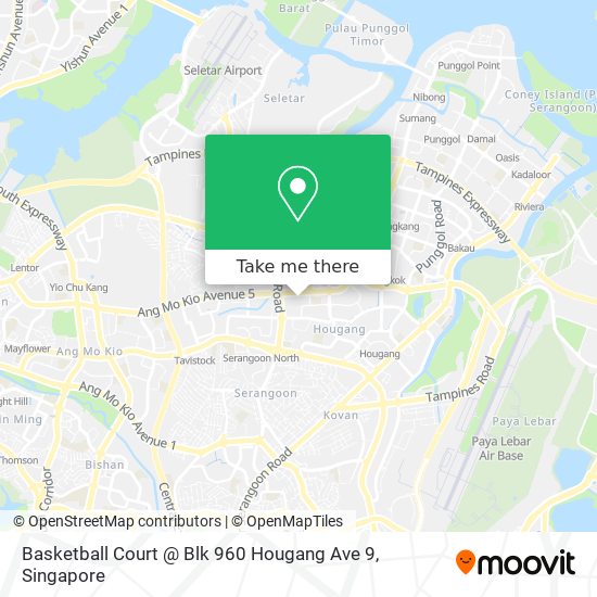 Basketball Court @ Blk 960 Hougang Ave 9 map