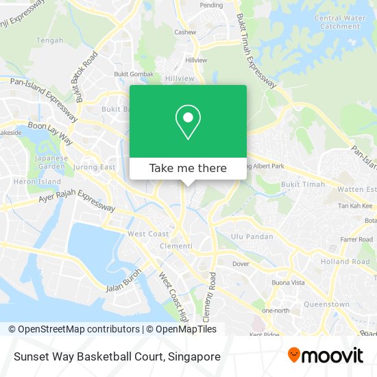 Sunset Way Basketball Court map