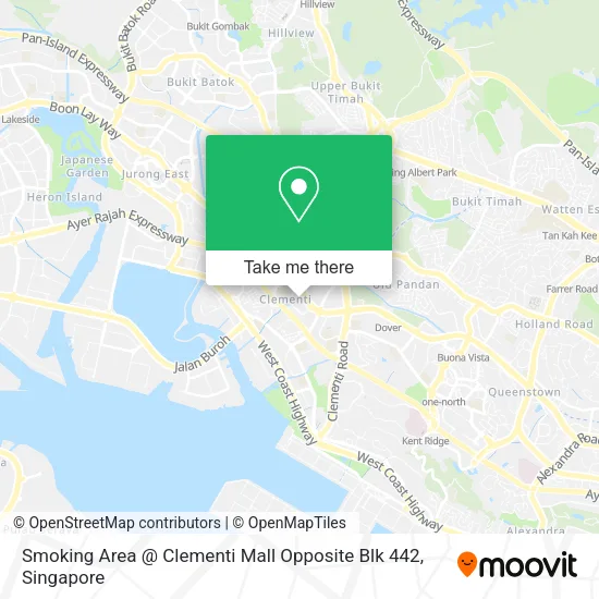 Smoking Area @ Clementi Mall  Opposite Blk 442 map
