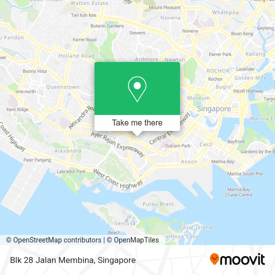 Blk 28 Jalan Membina map
