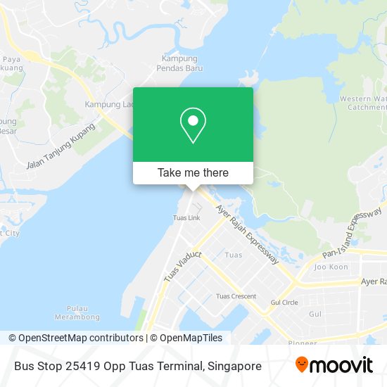 Bus Stop 25419 Opp Tuas Terminal地图