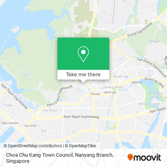 Choa Chu Kang Town Council, Nanyang Branch map