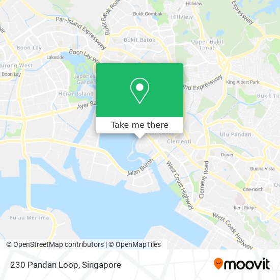 230 Pandan Loop map