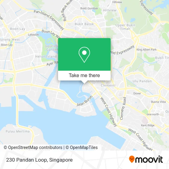 230 Pandan Loop map