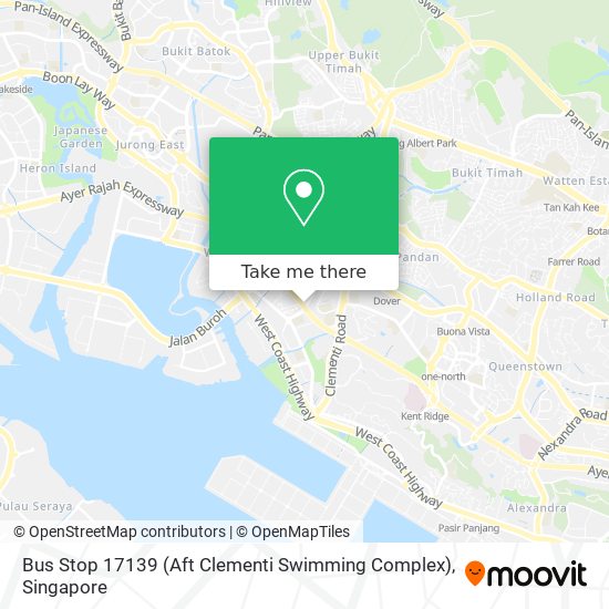 Bus Stop 17139 (Aft Clementi Swimming Complex)地图