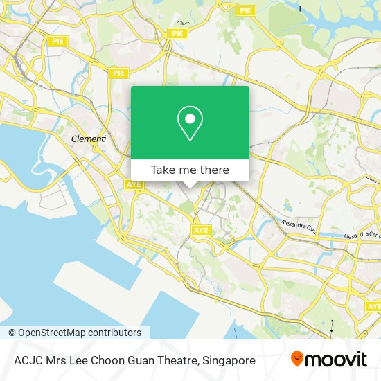 ACJC Mrs Lee Choon Guan Theatre map