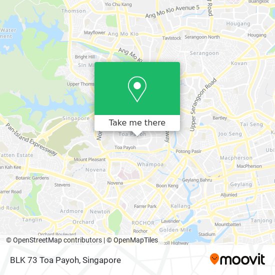 BLK 73 Toa Payoh map