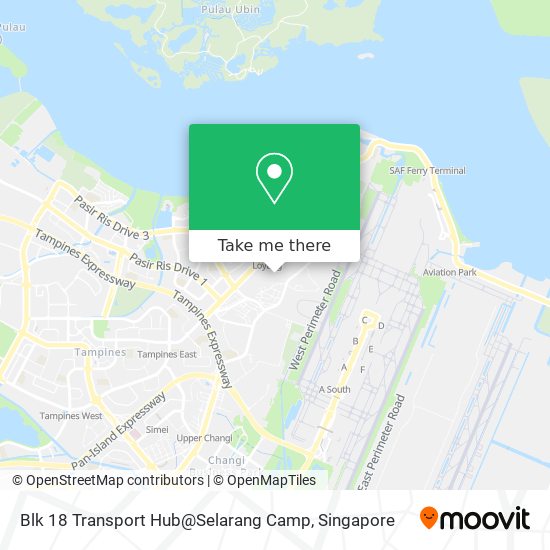 Blk 18 Transport Hub@Selarang Camp map