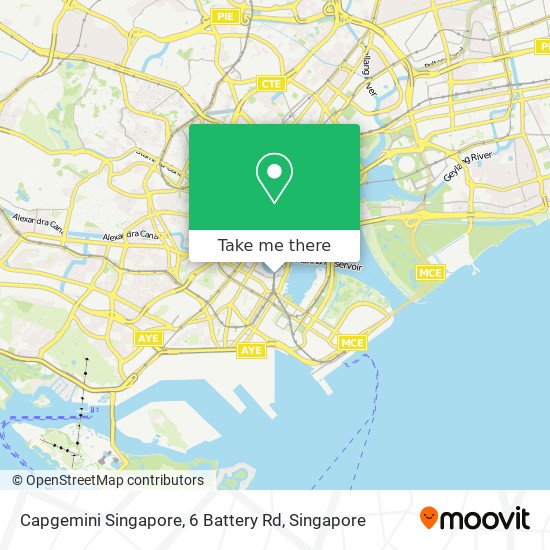 Capgemini Singapore, 6 Battery Rd地图