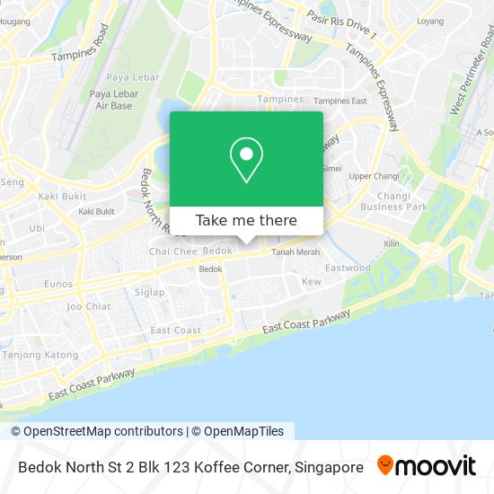 Bedok North St 2 Blk 123 Koffee Corner地图