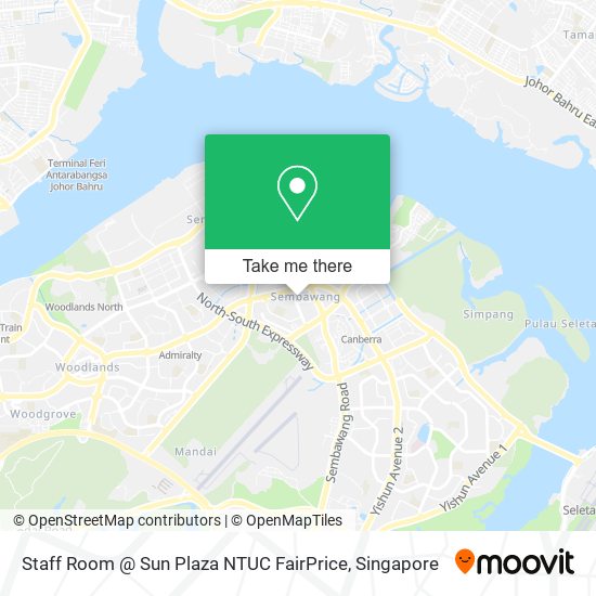 Staff Room @ Sun Plaza NTUC FairPrice map