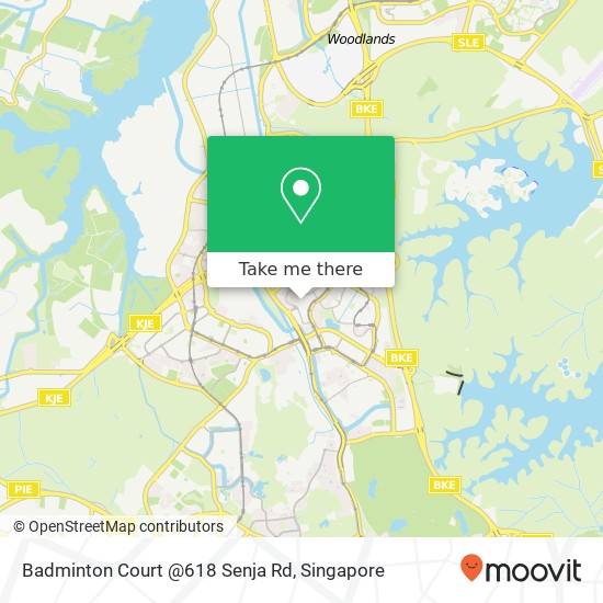 Badminton Court @618 Senja Rd地图