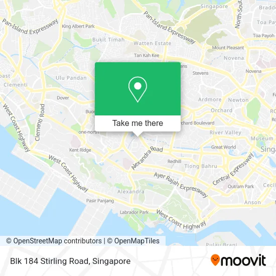 Blk 184 Stirling Road map