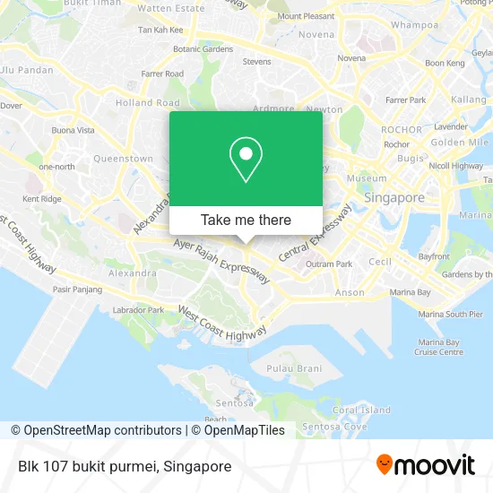 Blk 107 bukit purmei地图