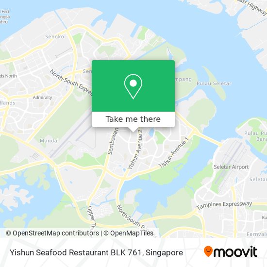 Yishun Seafood Restaurant BLK 761 map