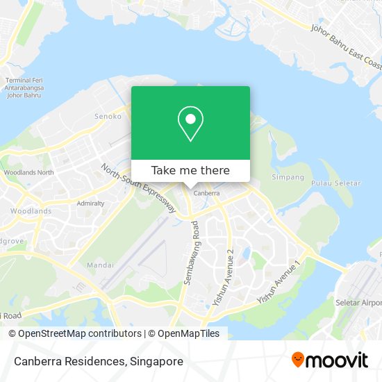 Canberra Residences map