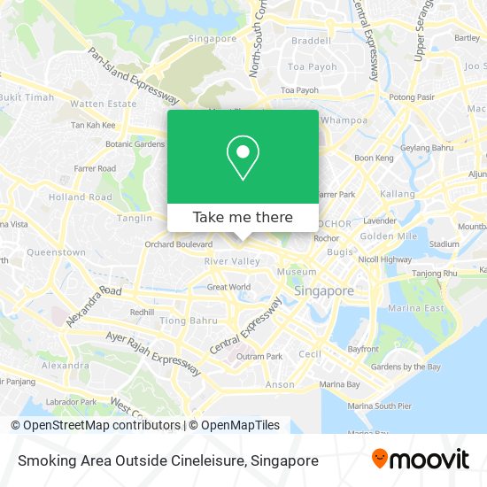 Smoking Area Outside Cineleisure map