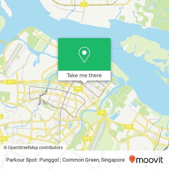 Parkour Spot: Punggol ; Common Green map