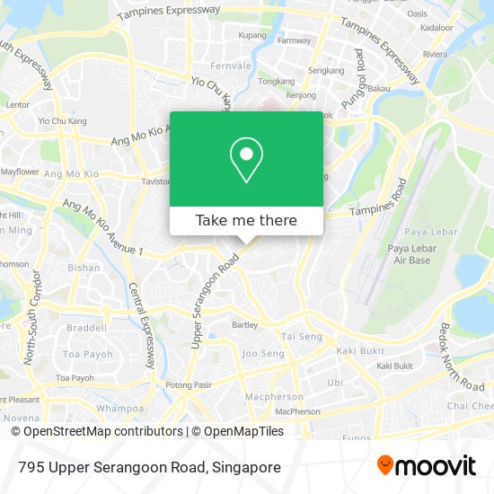 795 Upper Serangoon Road map