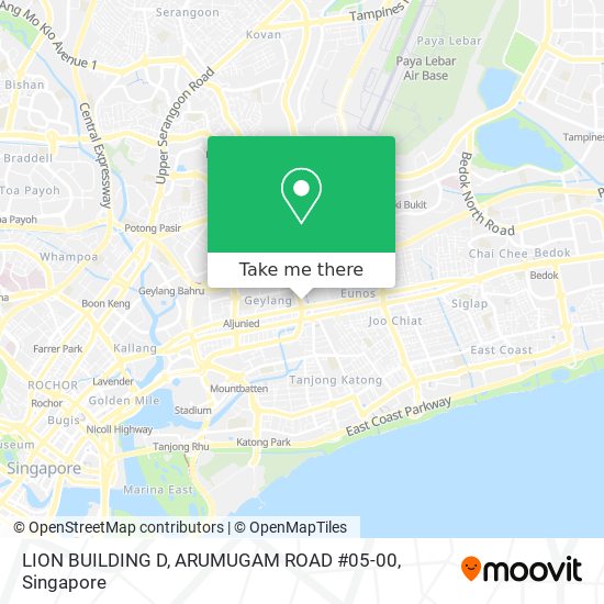 LION BUILDING D, ARUMUGAM ROAD #05-00 map