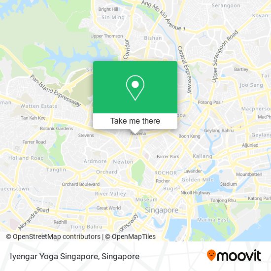 Iyengar Yoga Singapore map