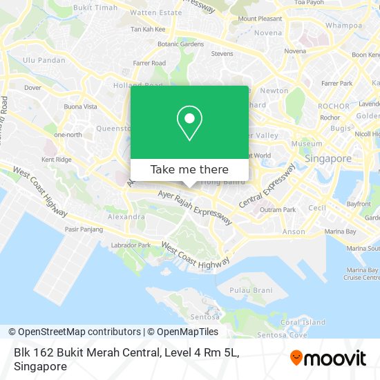 Blk 162 Bukit Merah Central, Level 4 Rm 5L map